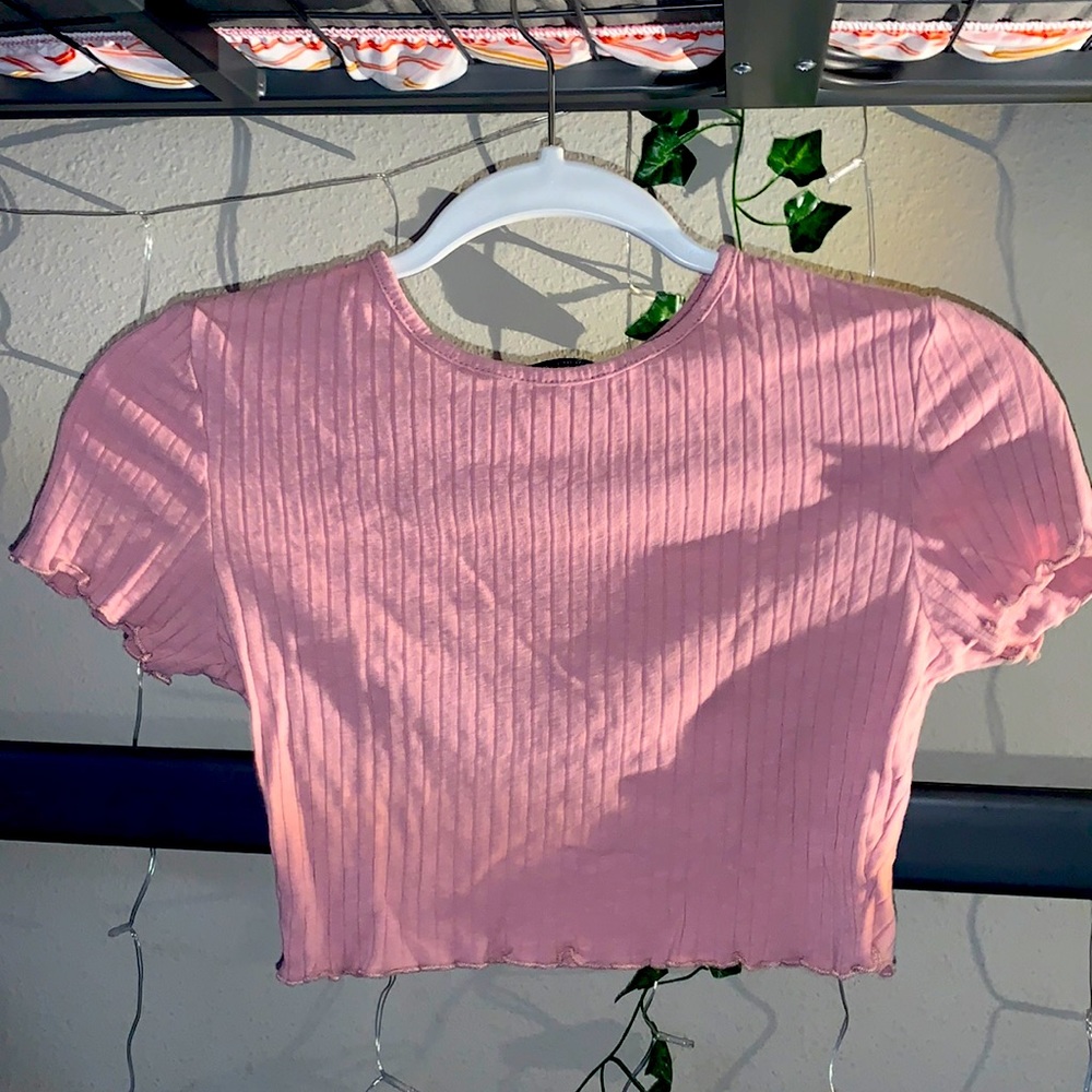 Pink SHIEN crop top